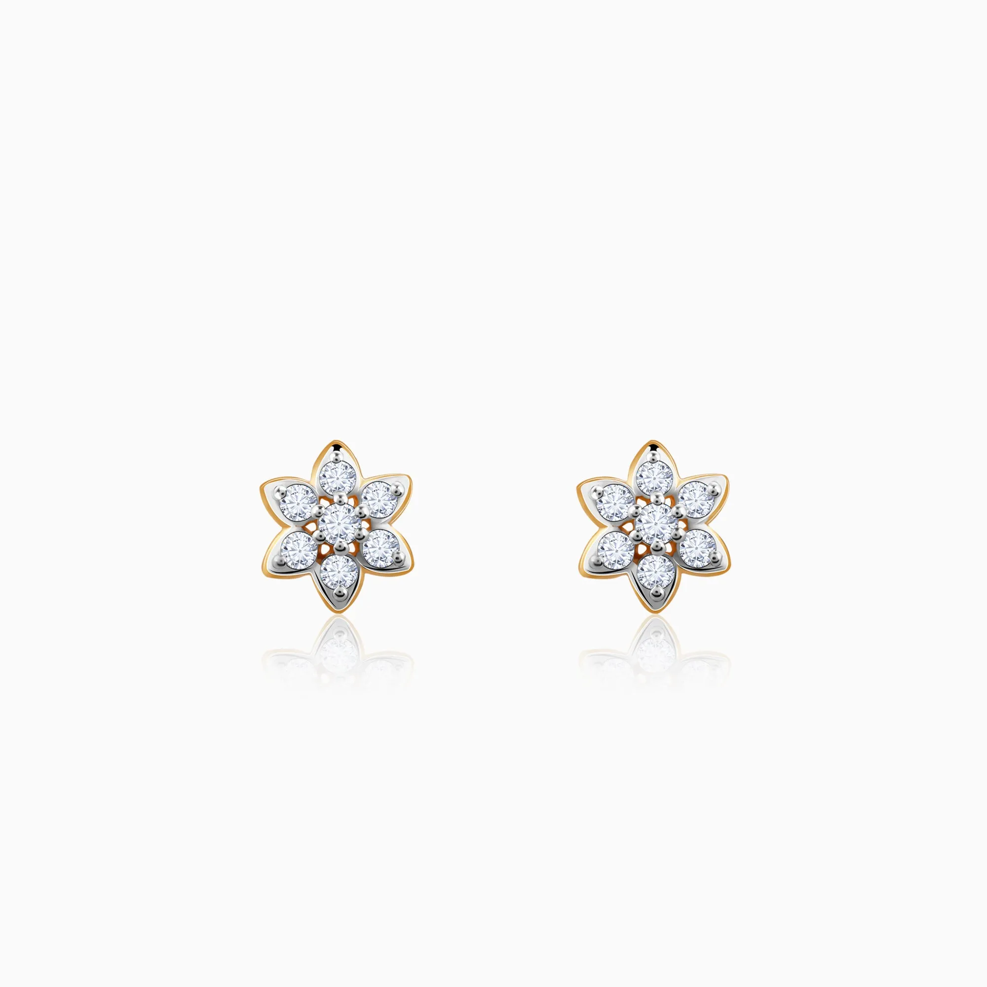 Gold Heavenly Celeste Diamond Studs Giva