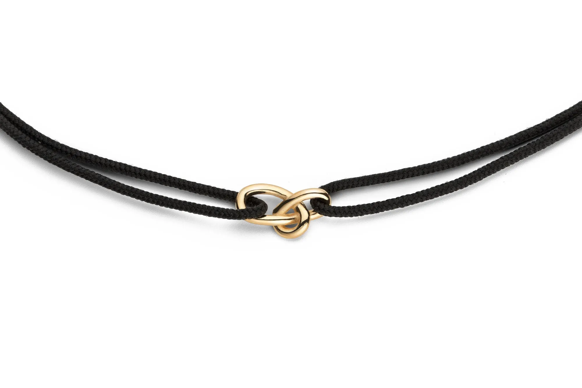 Gold Knot 14K Gold Cord Necklace