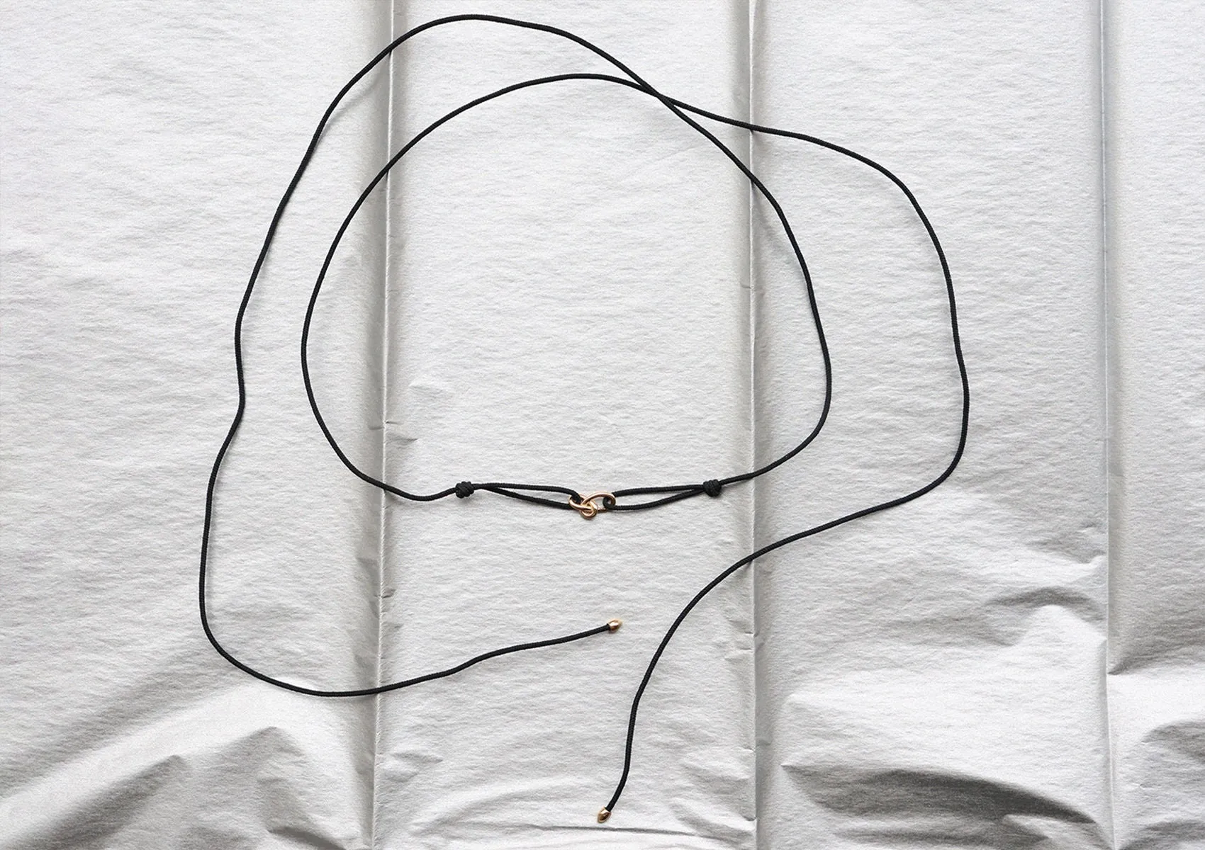 Gold Knot 14K Gold Cord Necklace