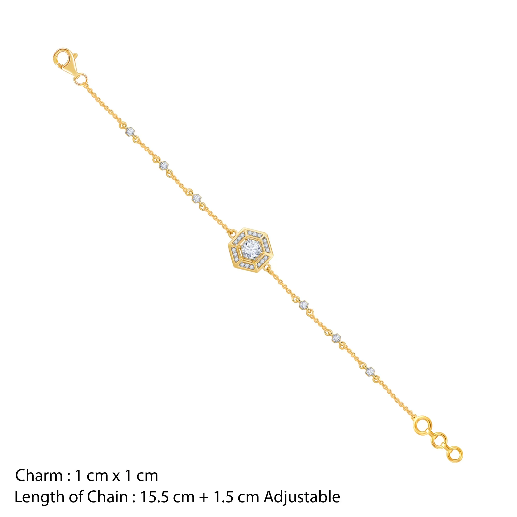 Gold Lithos Diamond Bracelet Giva