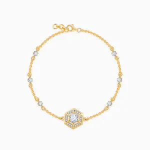 Gold Lithos Diamond Bracelet Giva