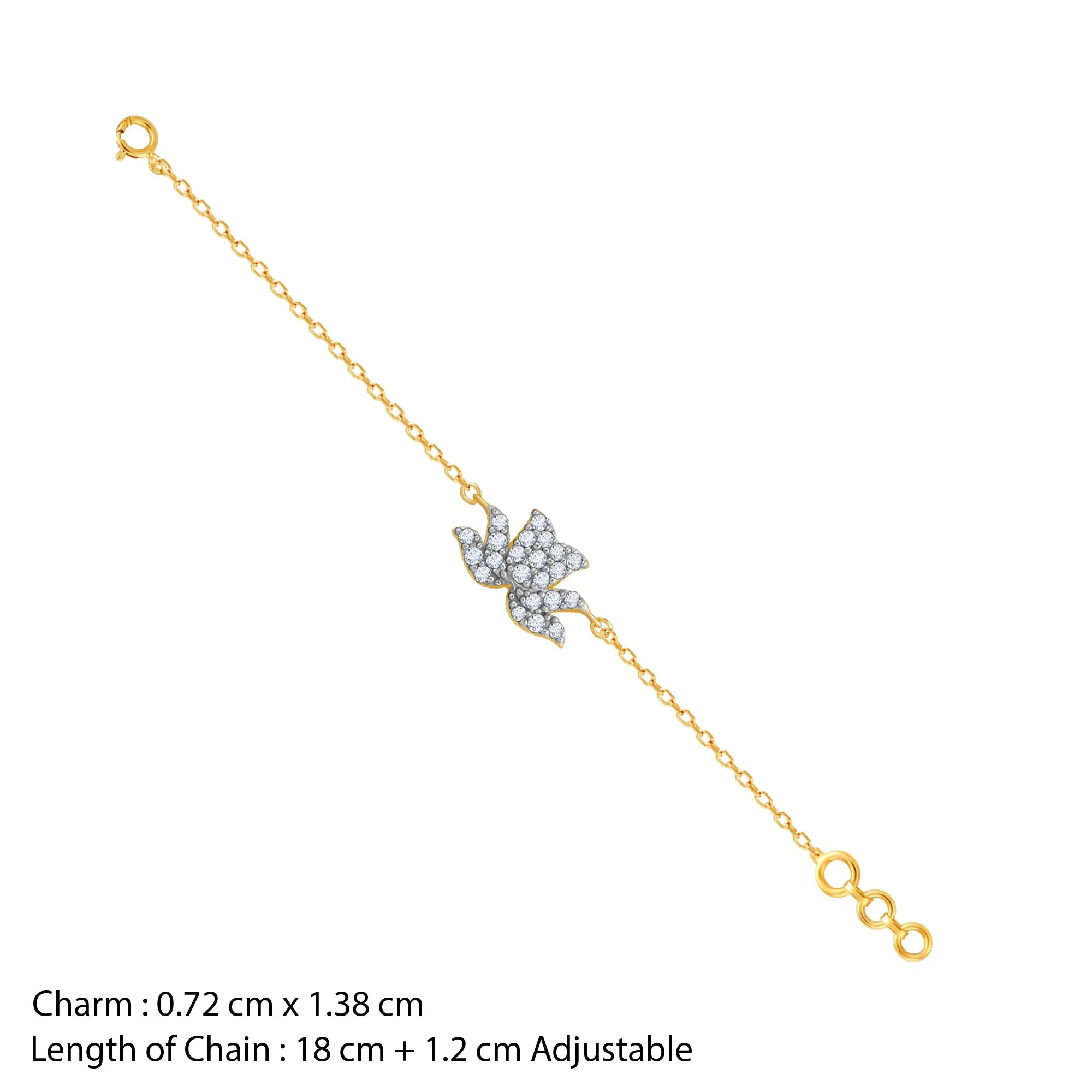 Gold Lotus Glow Diamond Bracelet Giva