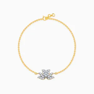 Gold Lotus Glow Diamond Bracelet Giva