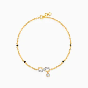 Gold Nitya Diamond Mangalsutra Bracelet Giva