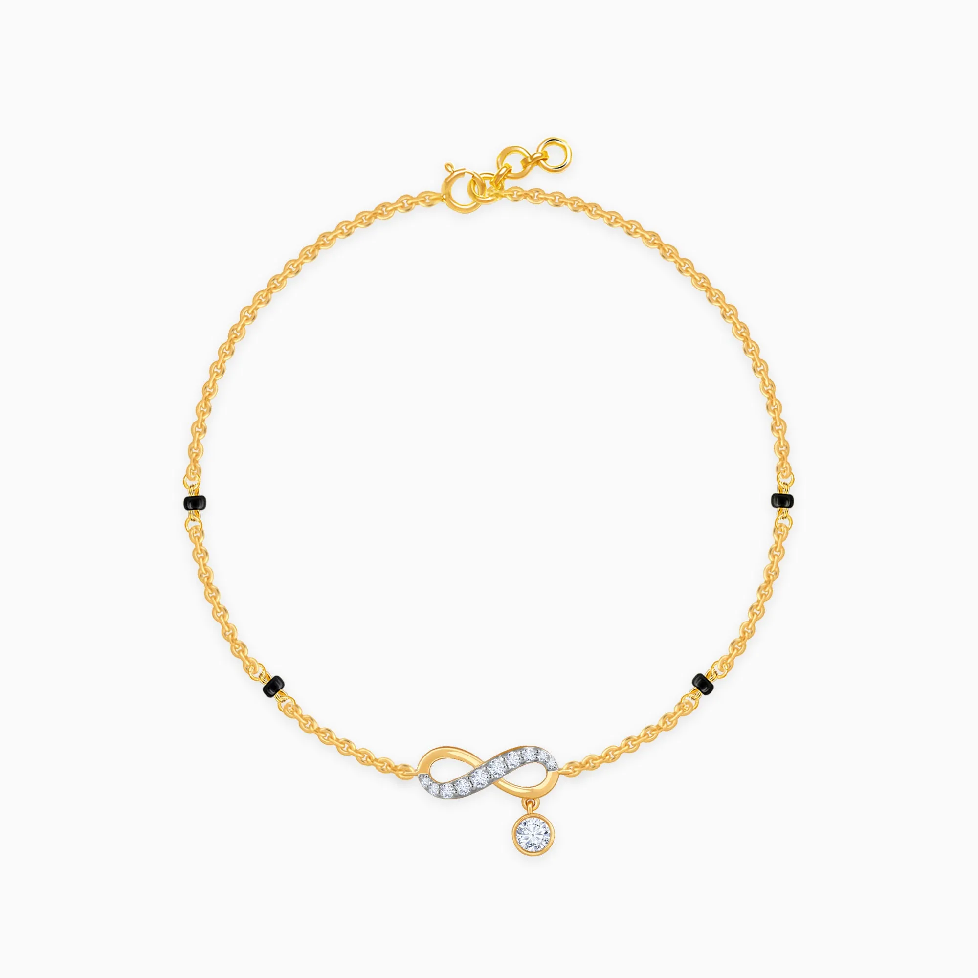 Gold Nitya Diamond Mangalsutra Bracelet Giva