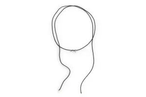 Gold Spiral Cord 14K Whitegold Cord Necklace