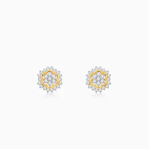 Gold Spring Diamond Studs Giva