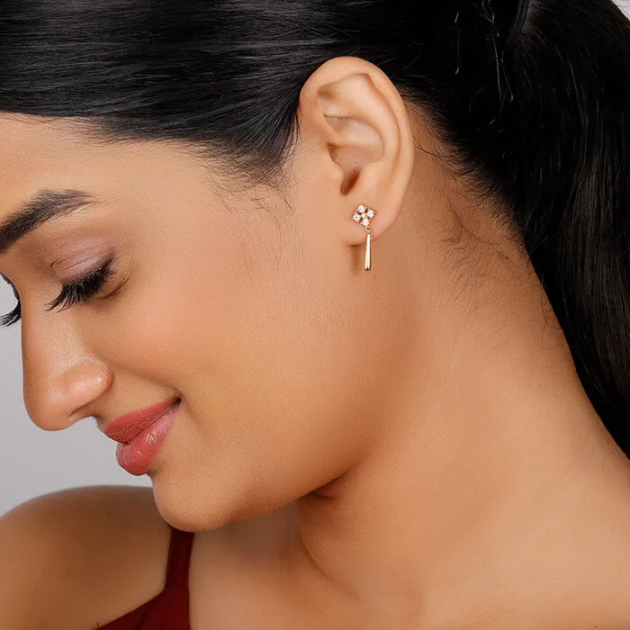 Golden Classy Drop Earrings Giva