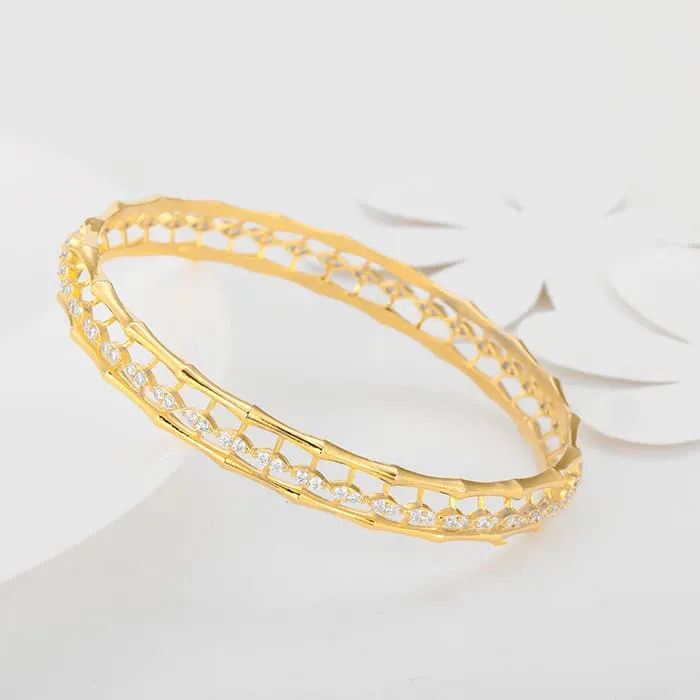 Golden Whispering Winds Bangle Giva