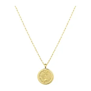 Gorjana Gold Anchor Coin Necklace