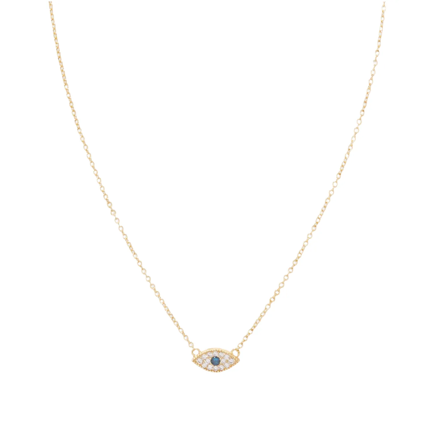 Gorjana Gold Evil Eye Charm Necklace