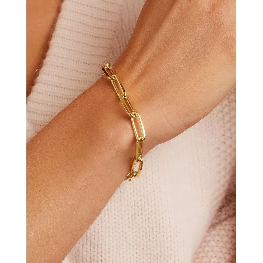 Gorjana Gold Parker XL Paperclip Bracelet