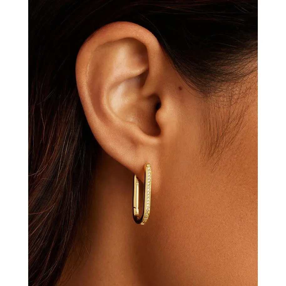 Gorjana Gold Zoey Shimmer Hoops