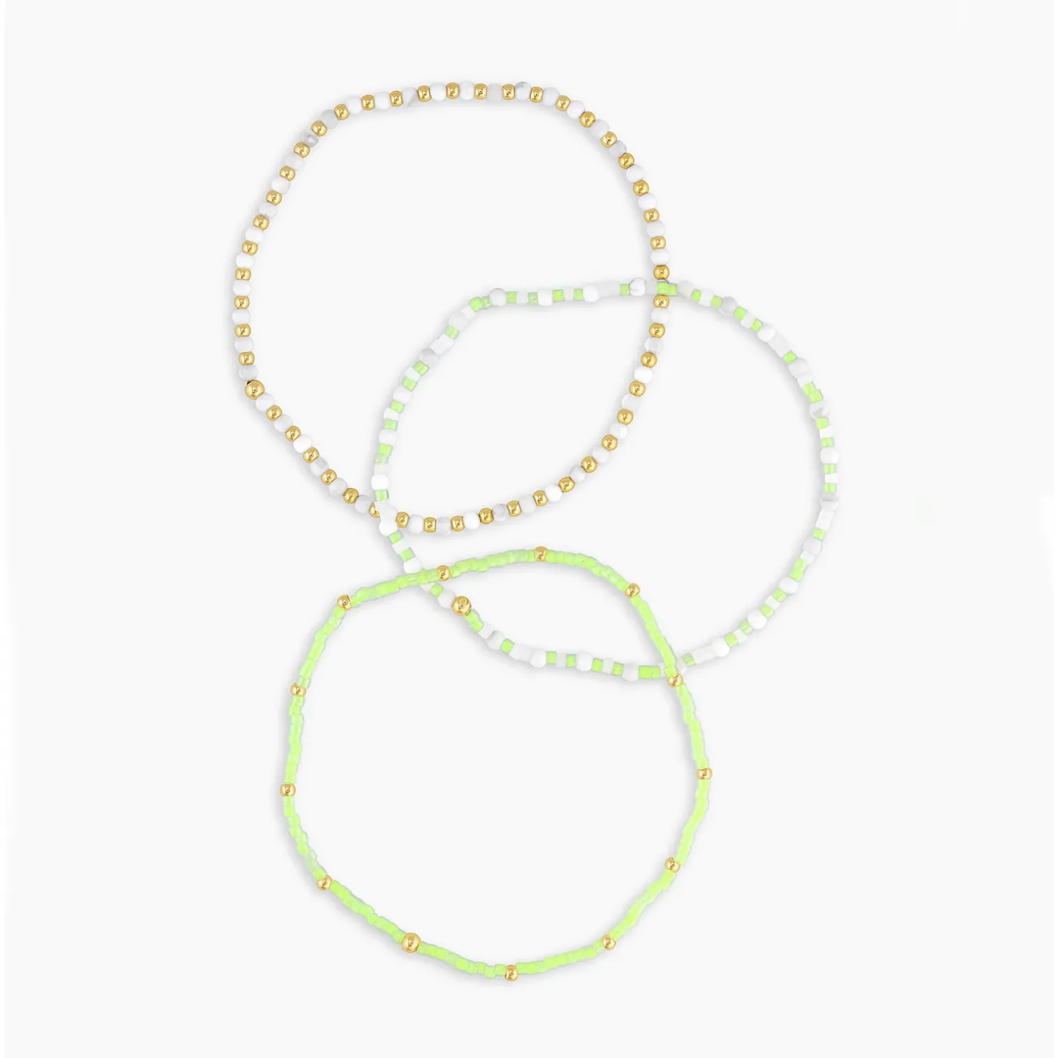 Gorjana Poppy Howlite Bracelet Set