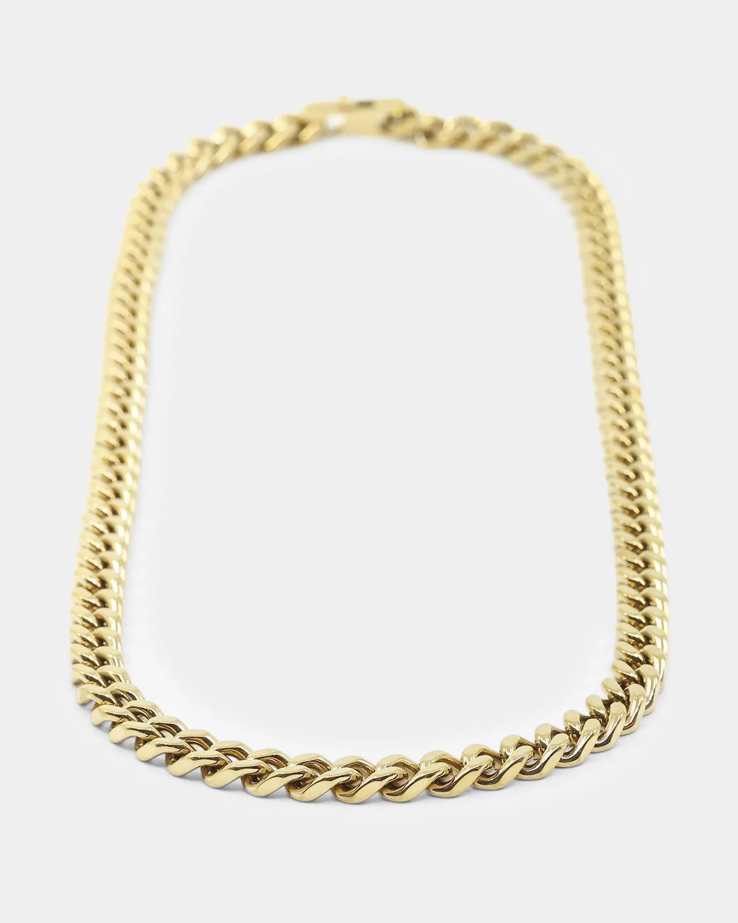 Guess Mainline 8mm 4DC Curb Chain Gold