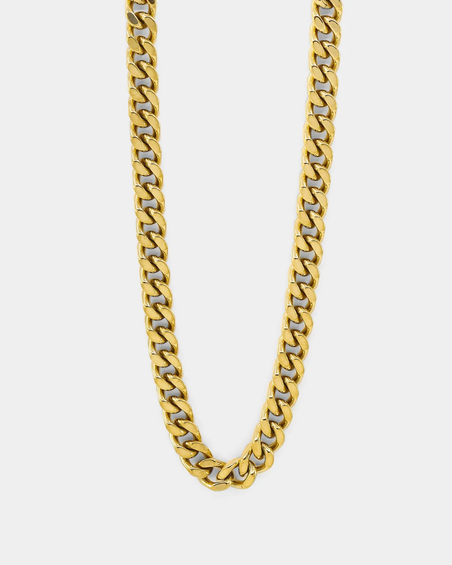 Guess Mainline 8mm 4DC Curb Chain Gold