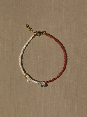 Half Full Green Amethyst Bracelet