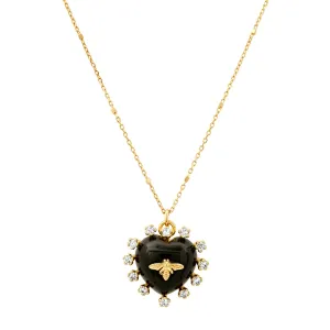Heart Bee Necklace