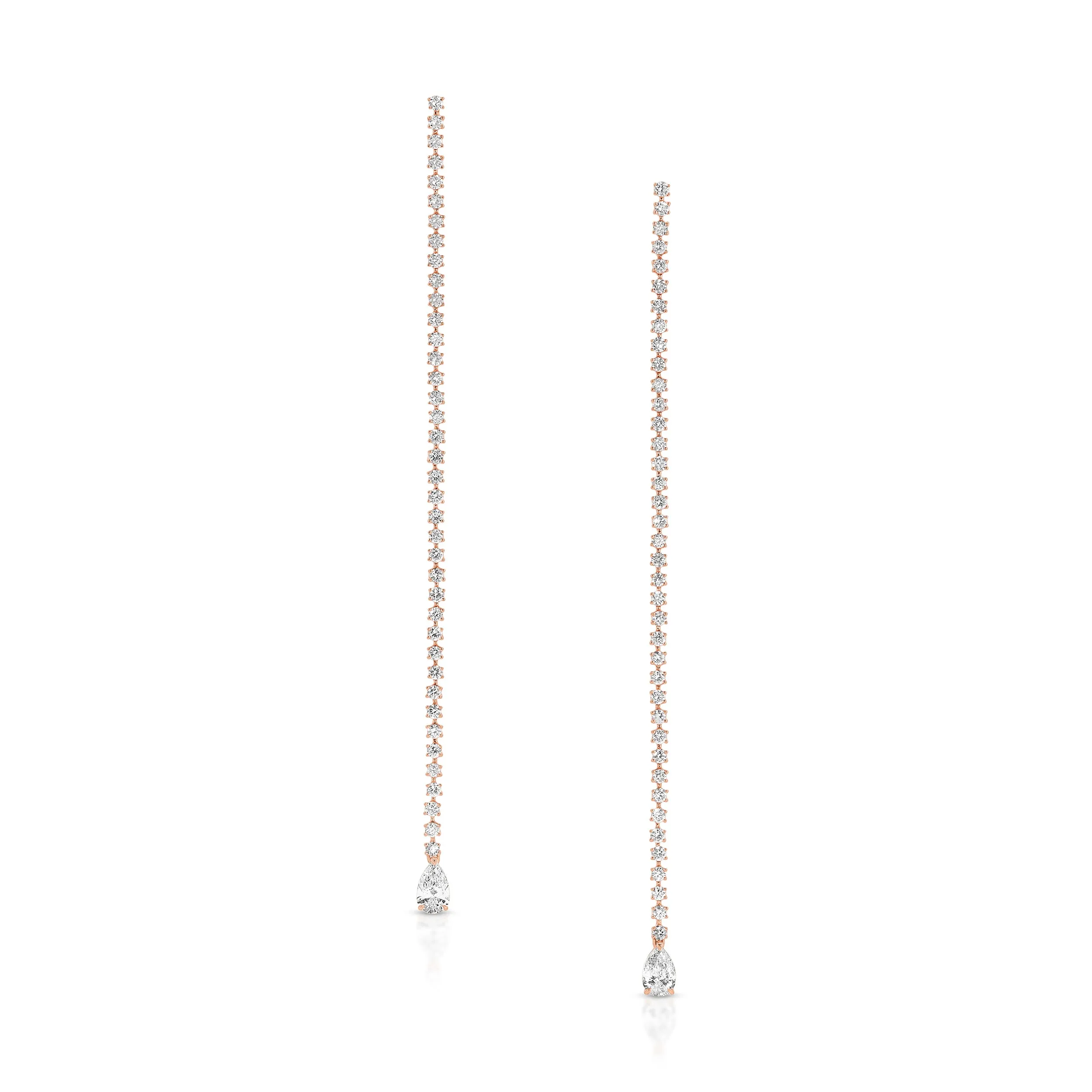 HEPBURN PEAR DIAMOND DROP EARRINGS Anita Ko