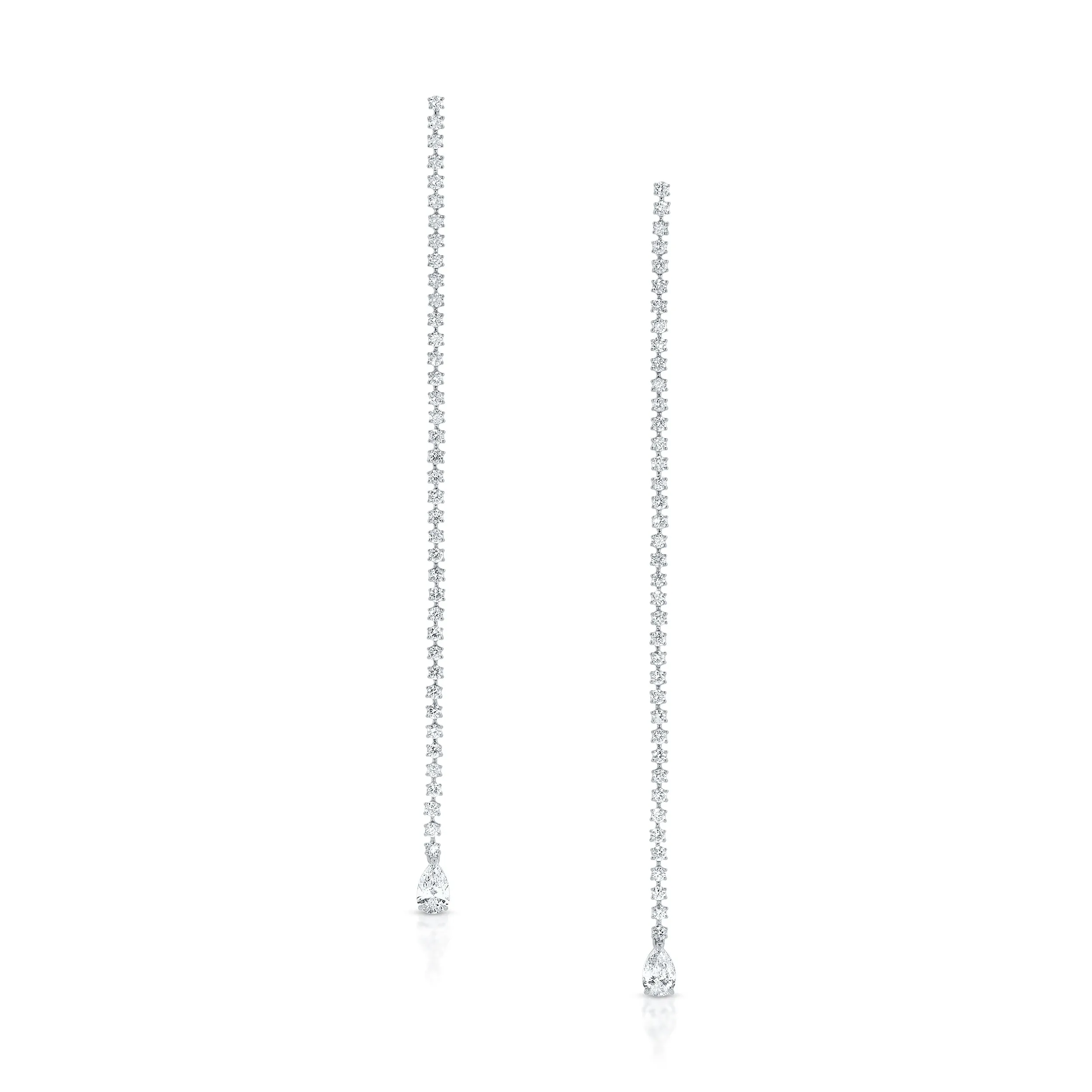 HEPBURN PEAR DIAMOND DROP EARRINGS Anita Ko