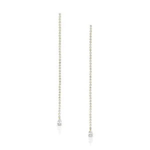 HEPBURN PEAR DIAMOND DROP EARRINGS Anita Ko