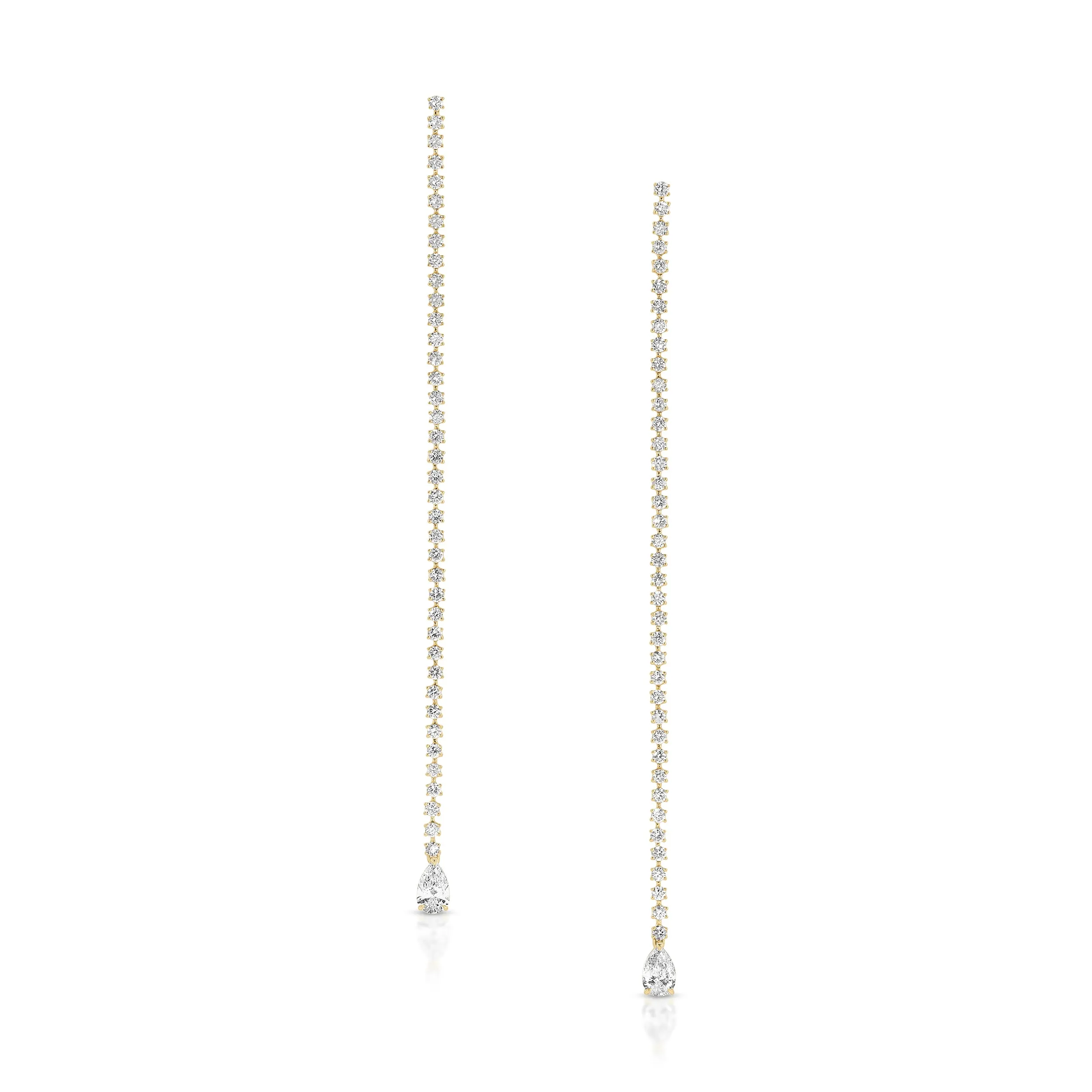 HEPBURN PEAR DIAMOND DROP EARRINGS Anita Ko