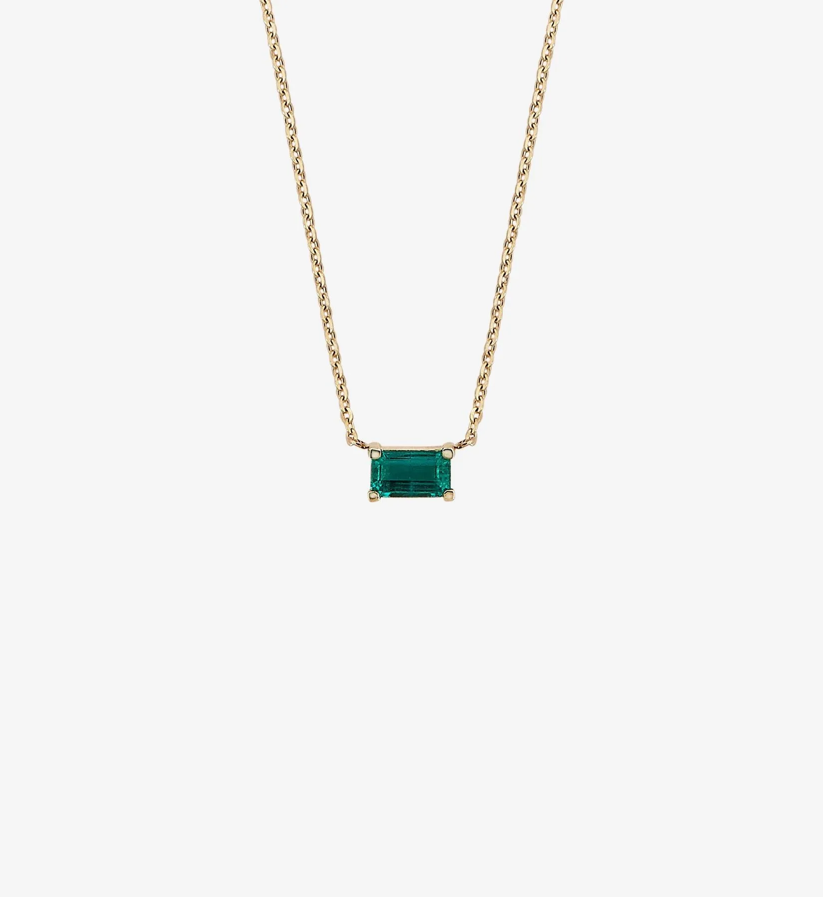 Horizontal Emerald Necklace 0.28