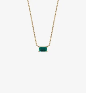 Horizontal Emerald Necklace 0.28