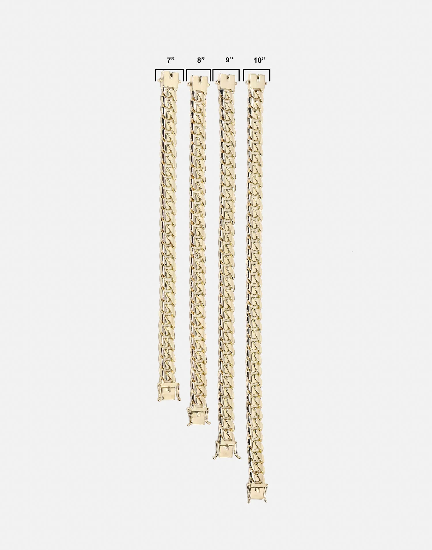 HOUSE OF AURIC 12MM CUBAN LINK 10" BRACELET 10K GOLD