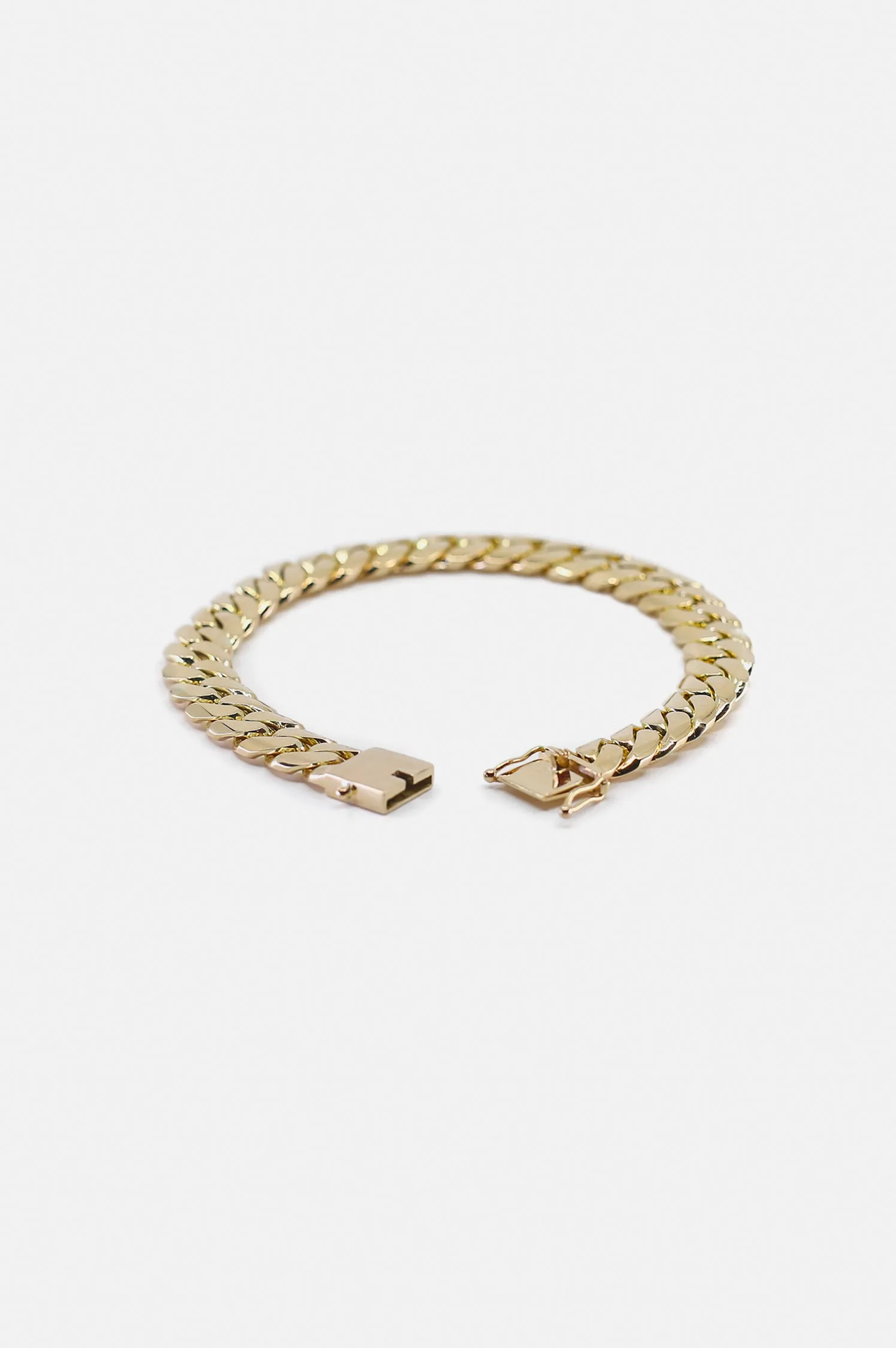 HOUSE OF AURIC 12MM CUBAN LINK 8" BRACELET 10K GOLD