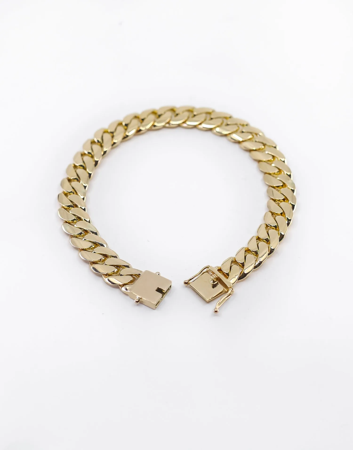 HOUSE OF AURIC 12MM CUBAN LINK 9" BRACELET 10K GOLD