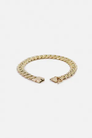 HOUSE OF AURIC 12MM CUBAN LINK 9" BRACELET 10K GOLD