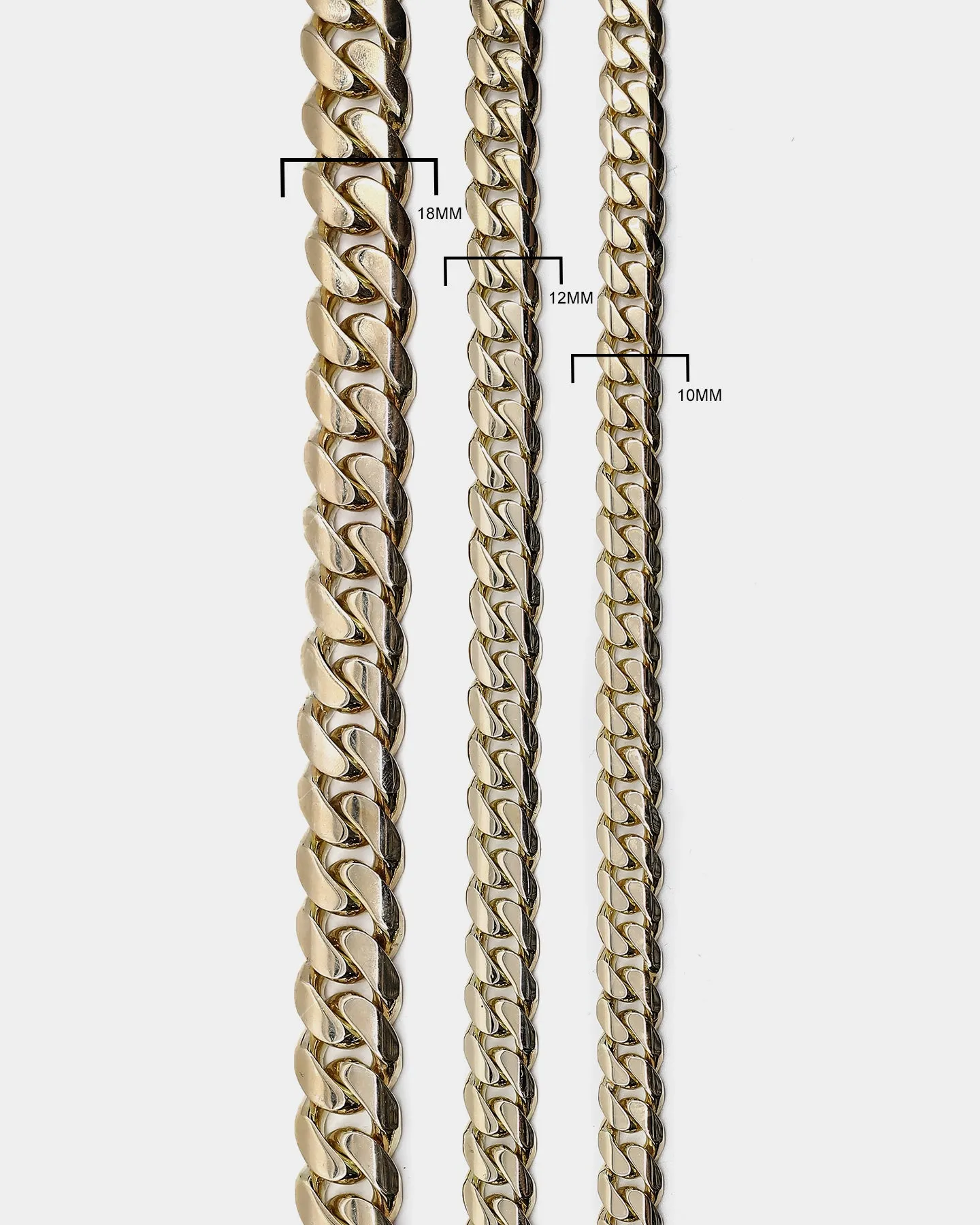 HOUSE OF AURIC 18MM CUBAN LINK 24" CHAIN 10K GOLD