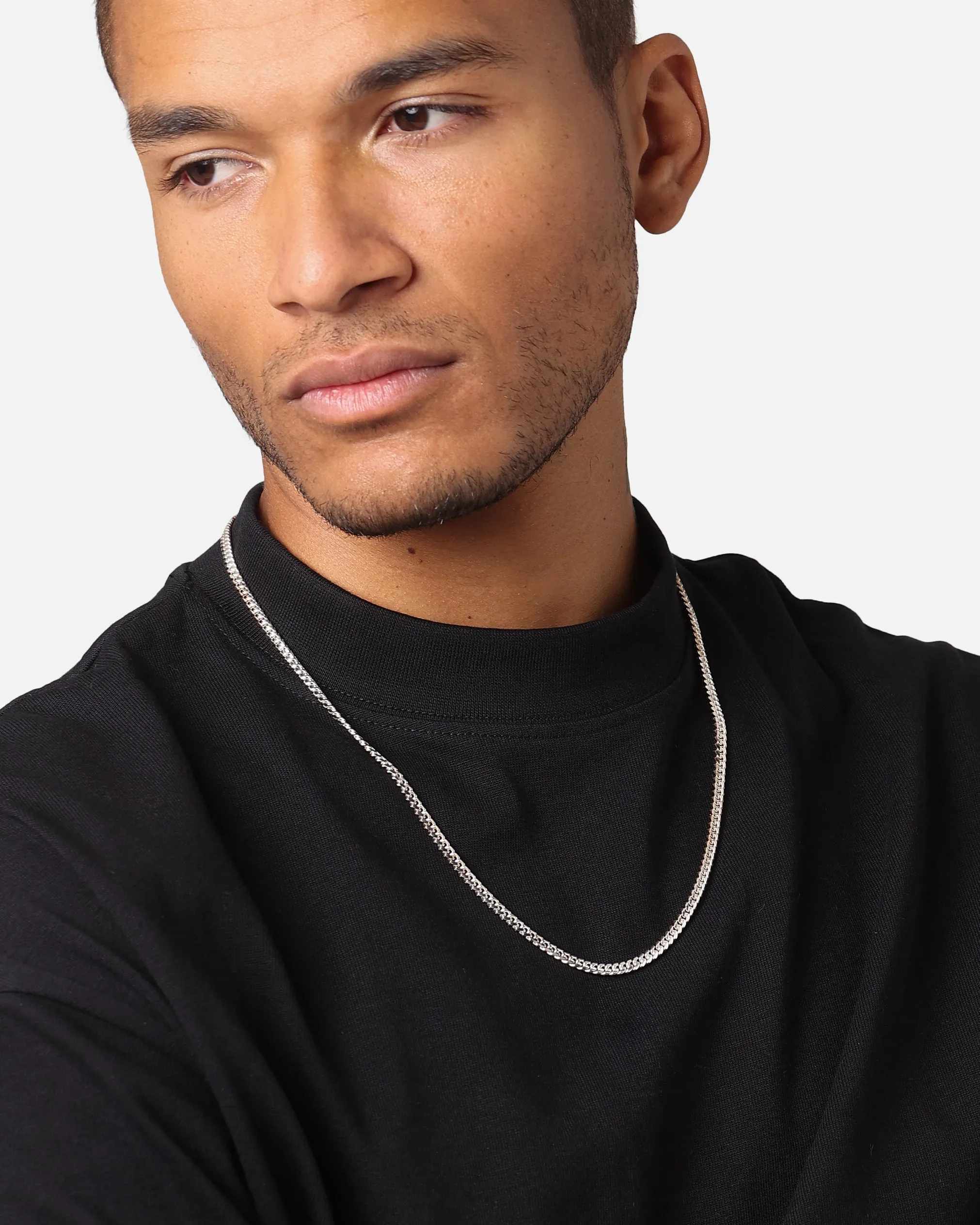 House Of Auric 4mm Cuban Link Chain Sterling Silver