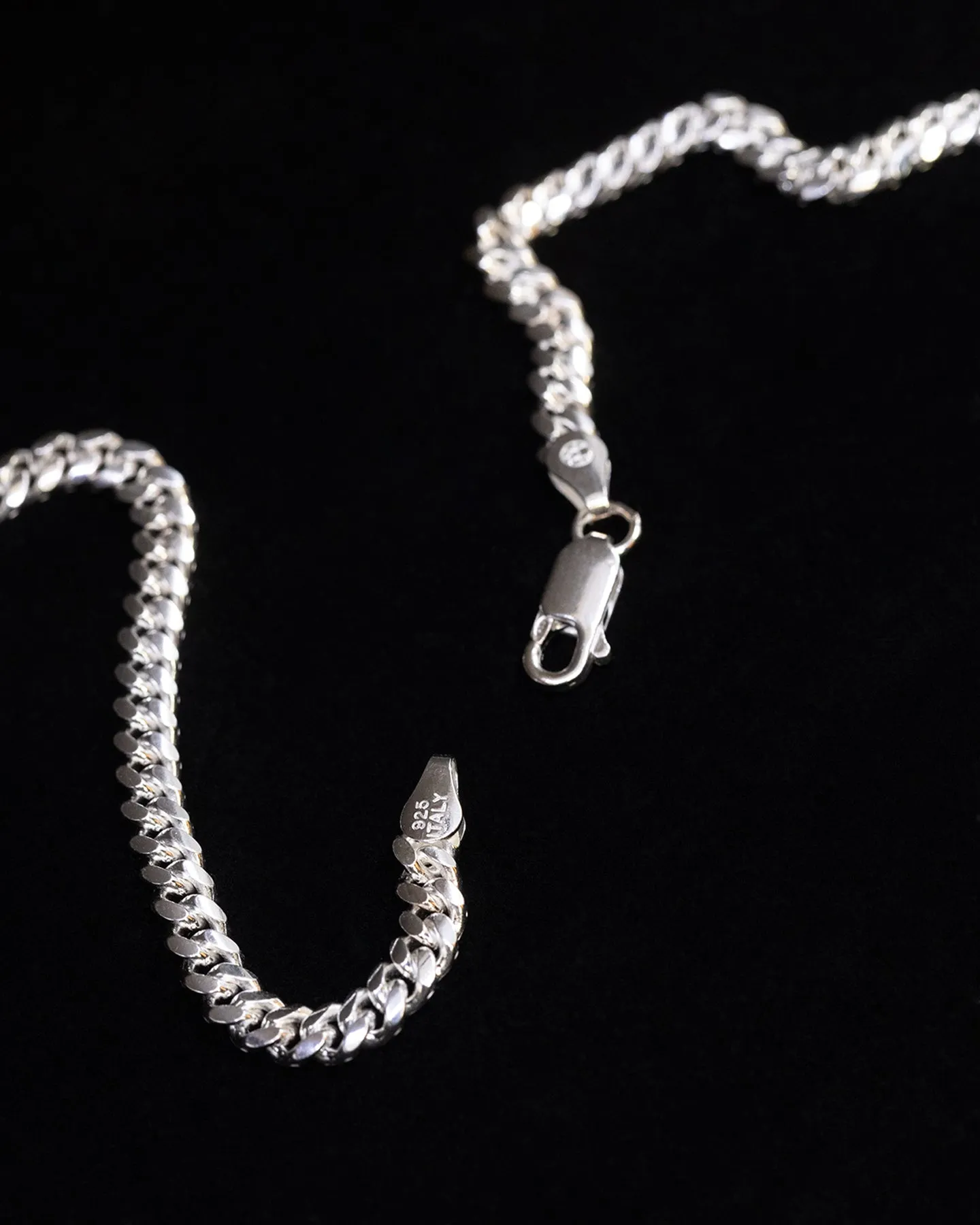 House Of Auric 4mm Cuban Link Chain Sterling Silver