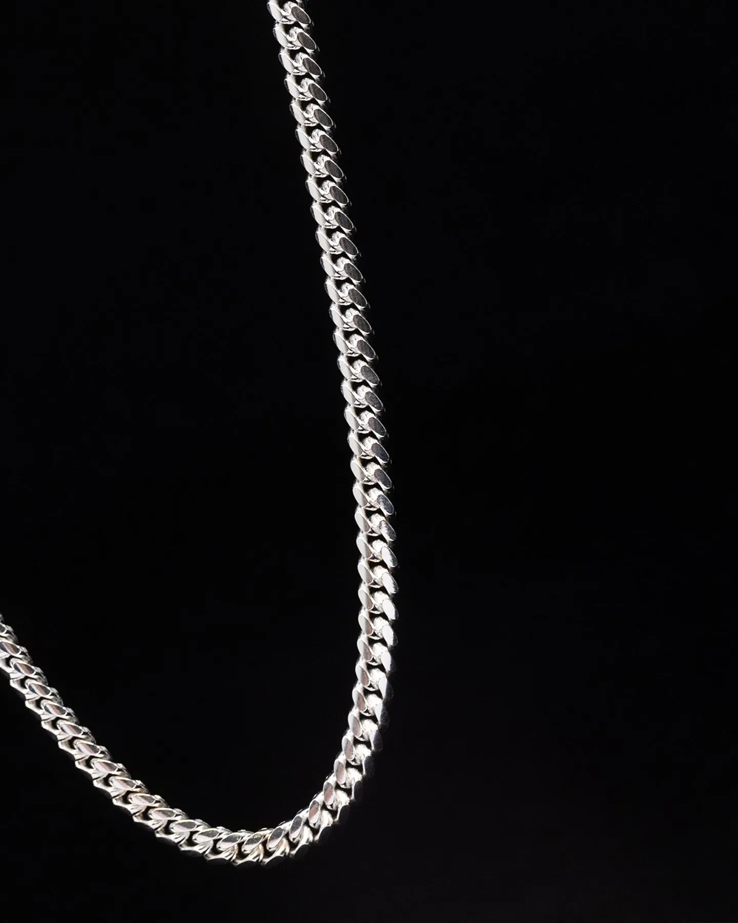 House Of Auric 4mm Cuban Link Chain Sterling Silver