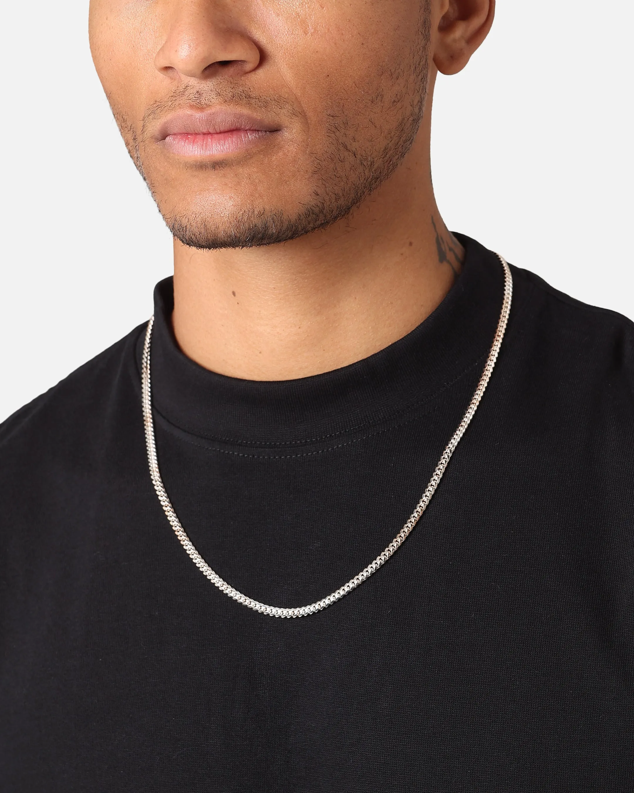 House Of Auric 4mm Cuban Link Chain Sterling Silver