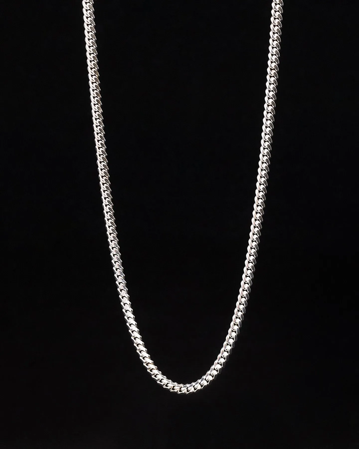 House Of Auric 4mm Cuban Link Chain Sterling Silver