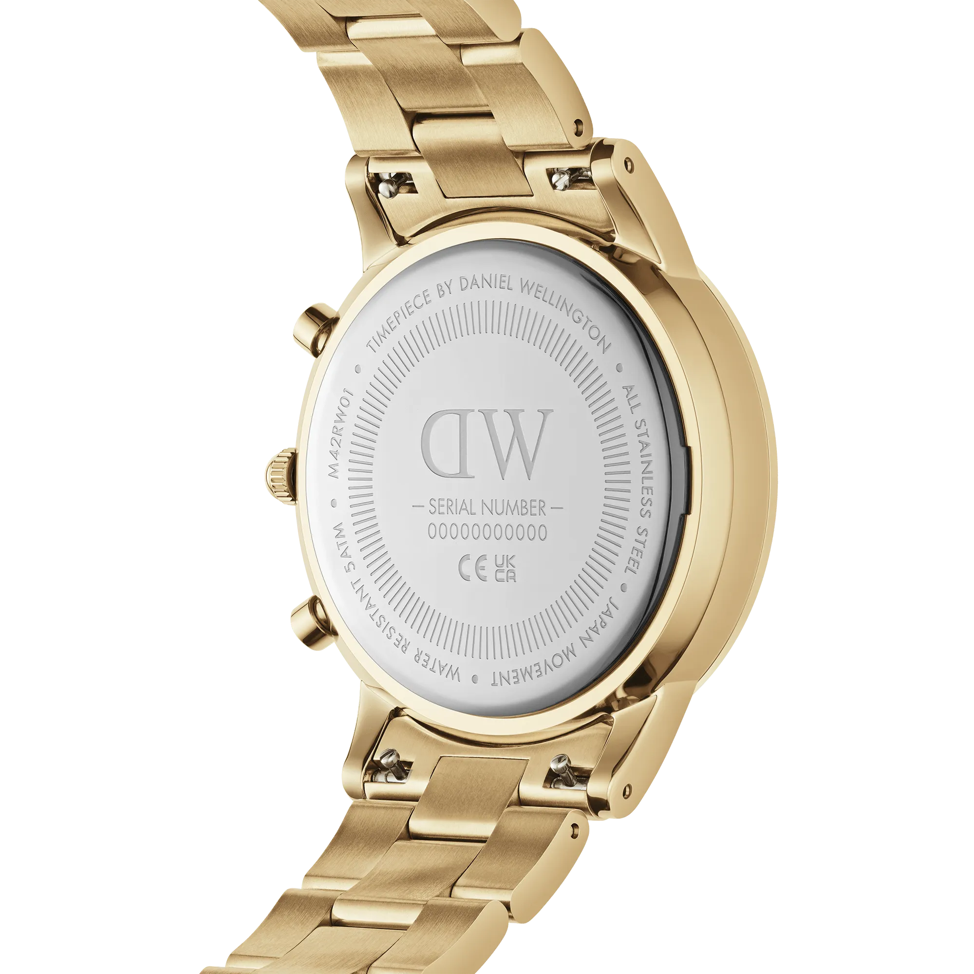 Iconic Chronograph Link Onyx G Daniel Wellington