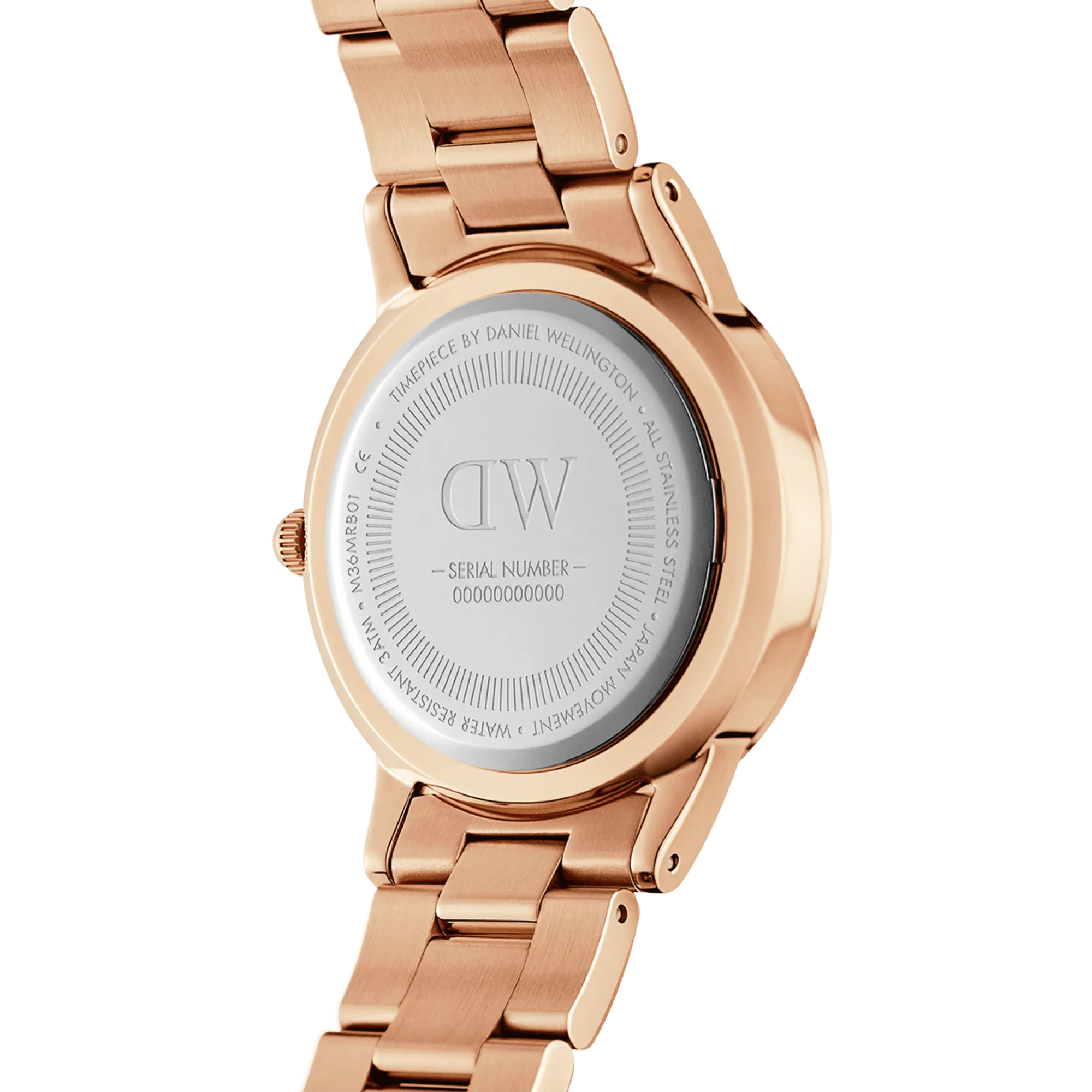 Iconic Link Amber Rose Gold Daniel Wellington