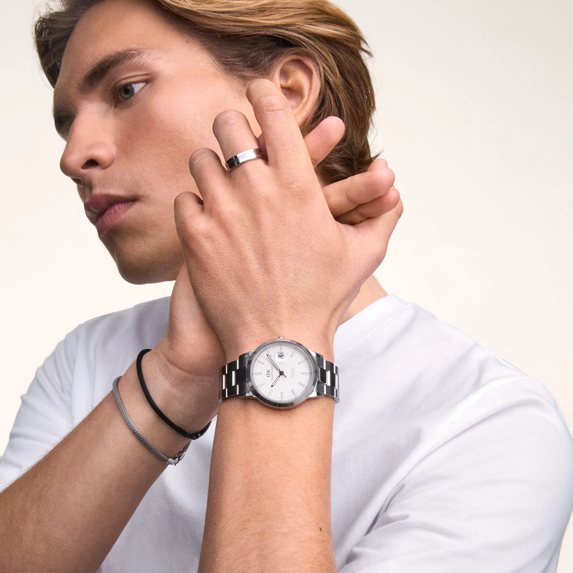 Iconic Link Automatic Silver Daniel Wellington