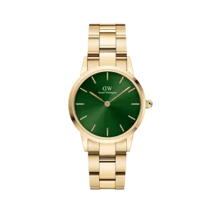 Iconic Link Emerald Gold Daniel Wellington