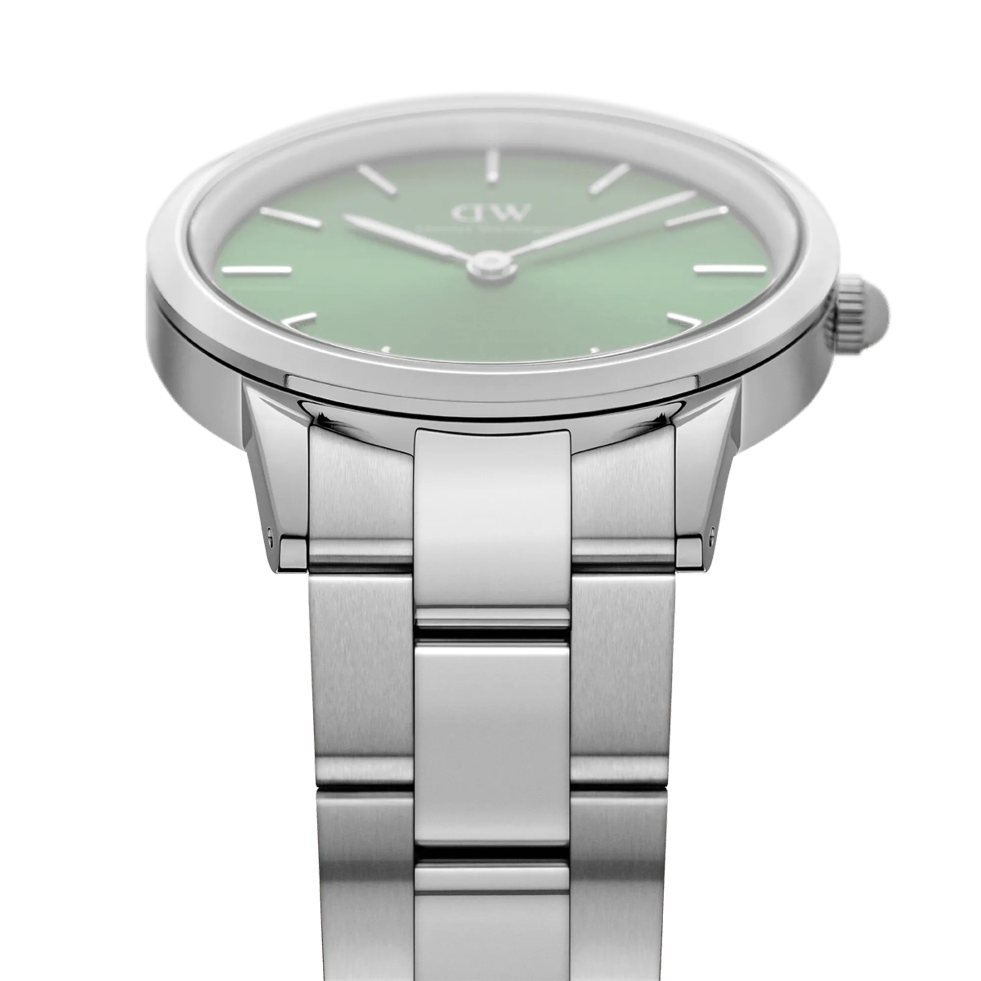 Iconic Link Emerald Silver Daniel Wellington