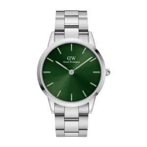 Iconic Link Emerald Silver Daniel Wellington