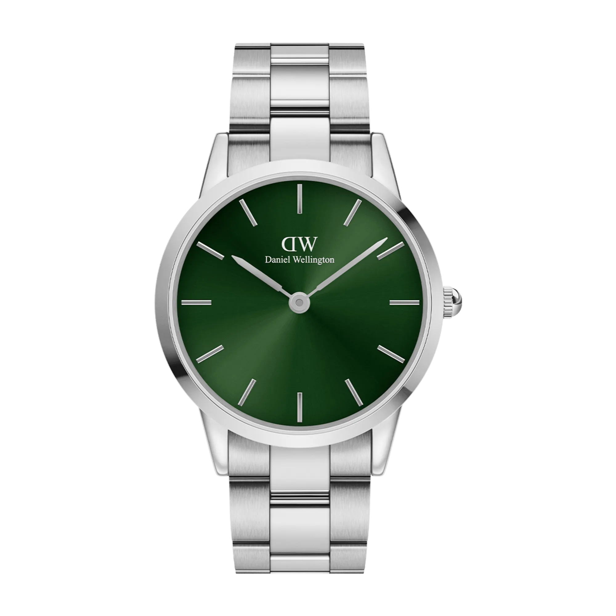 Iconic Link Emerald Silver Daniel Wellington