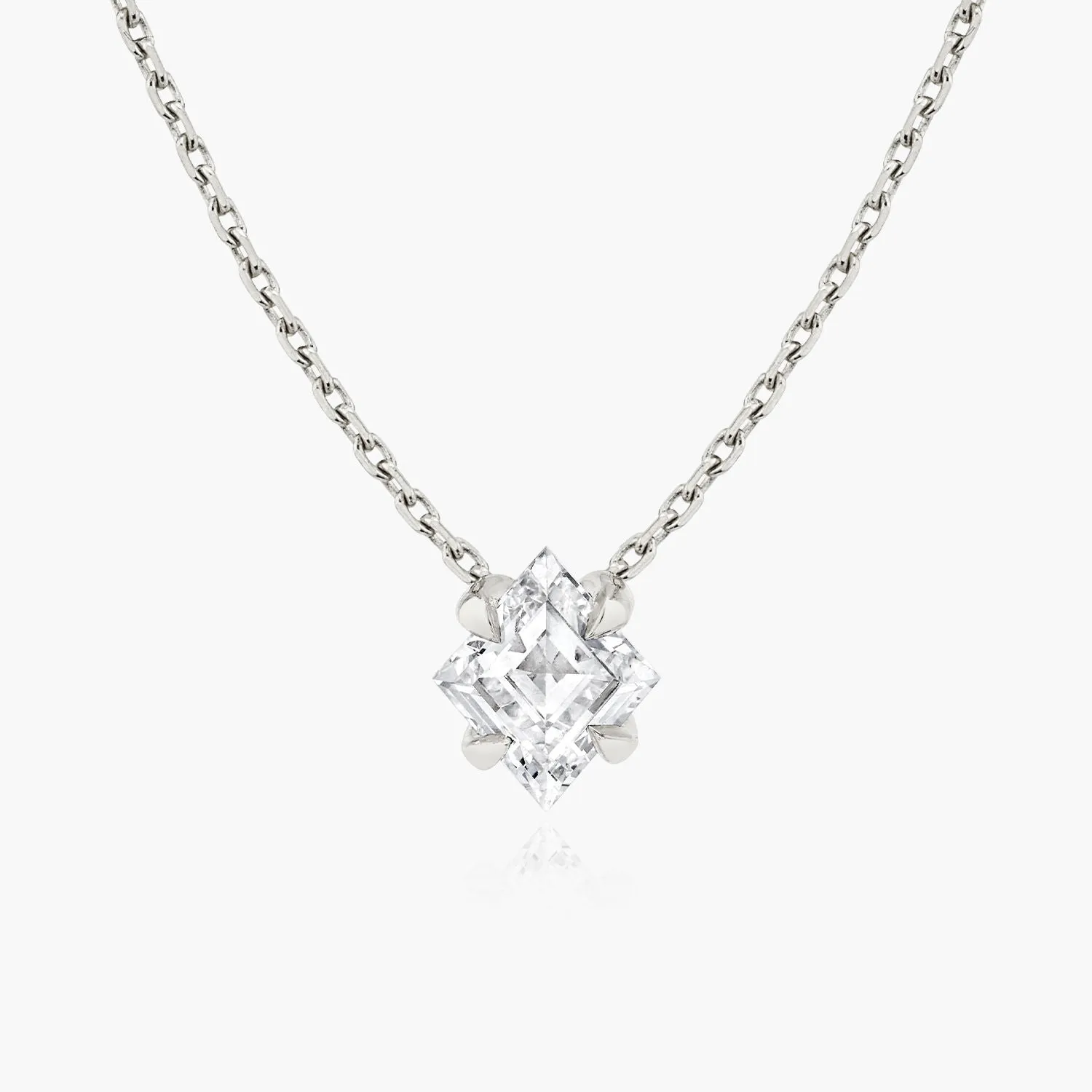 Iconic Lozenge 14K Gold Necklace w. Lab-Grown Diamonds, 0.75 ct.
