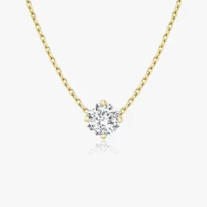 Iconic Octavia 14K Gold Necklace w. Lab-Grown Diamonds, 0.75 ct.