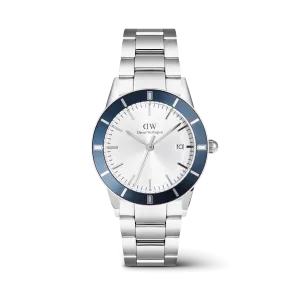 Iconic Paradigma Link Blue Bezel Silver Daniel Wellington