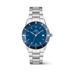 Iconic Paradigma Link Blue Enamel Silver Daniel Wellington
