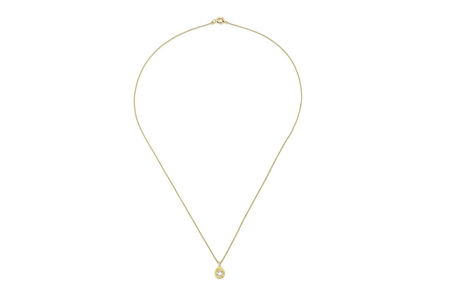 Iman 0.20ct 18K Gold Necklace w. Diamond